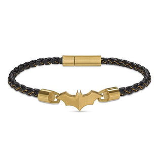 Police Bracciale Pelle Uomo Batman Batarang — Bracciale