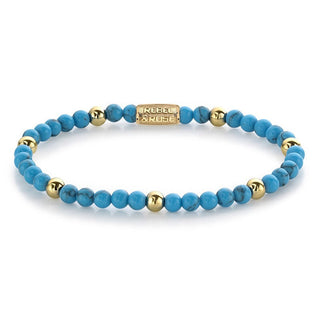 Rebel&Rose Bracciale Con Perline Turquoise Delight Rr-40059-G 15 Cm XS — Bracciale