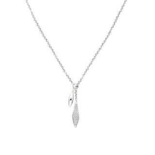 Rosefield Collana Flessibile Acciaio Cristalli Pavé Jnpls-J1234 — Collana