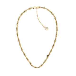 Tommy Hilfiger Collier double tour en acier plaqué or tressé 2780685 
