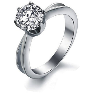 Troli Anello Acciaio Cristallo Krs-174 Circuito 52 mm — Anello