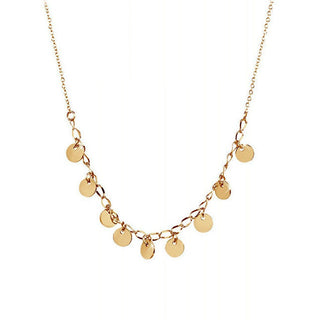 Troli Collana Con Soldi In Acciaio Placcato Oro — Collana