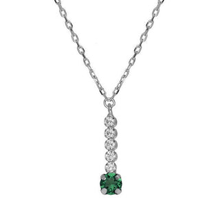 Victoria Cruz Collana Argento Cristalli — Collana