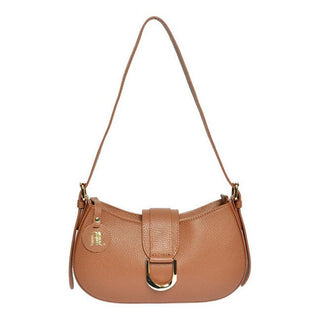 Anna Luchini Damen-Ledertasche Banana Bag cognac 