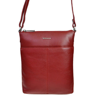 Segali Borsa a Tracolla in Pelle Rosso — Borsa a tracolla