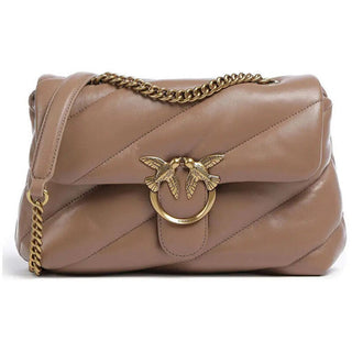 Pinko Borsa a mano pelle 039 fango — Borsa a mano