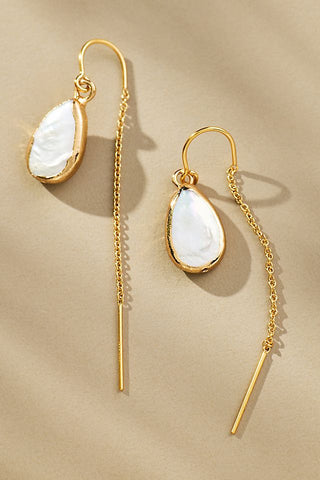 Troli Long gold-plated Orecchini with pearl VEDE0141G-PE