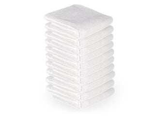 Activeshop Asciugamano In Microfibra 73X40Cm 10Pezzi Bianco