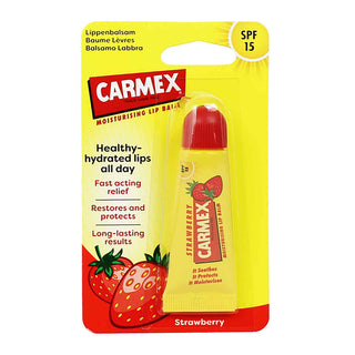 Carmex Moisturising Lip Balm Strawberry Balsamo Labbra Alla Fragola Spf15 10 gr