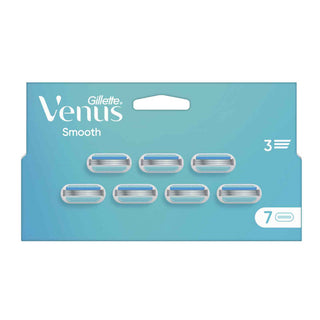 Gillette Venus Smooth Ricambi 3 Lame 7 Ricariche 1 unità