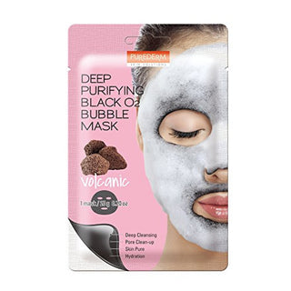 Purederm Deep Purifying Black - Maschera In Tessuto Bolle Di Carbone 20 gr