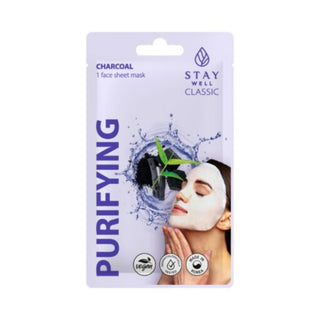 Stay well Maschera Classic Charcoal - Maschera Tessuto 1 unità