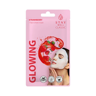 Stay well Glowing - Maschera In Tessuto Alla Fragola 1 unità