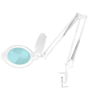 Moonlight 8012/5" hvitt LED-forstørrelsesglass for bordplate