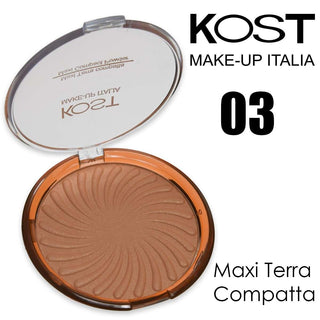 Kost Make Up Maxi Terra Compatta 03 Bronzer Marrone Dorato