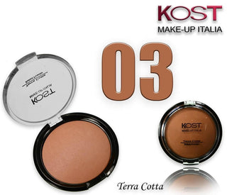 Kost Make Up Terracotta Kost 03 Cipria Compatta Marrone Chiaro