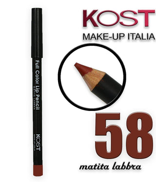 Matita Labbra Kost Make Up 58 Marrone Scuro Full Color