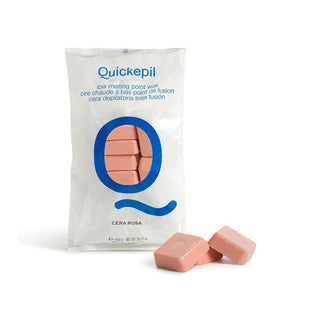 Твердый воск для депиляции Quickepil Pink без полосок, 1 кг, розовый