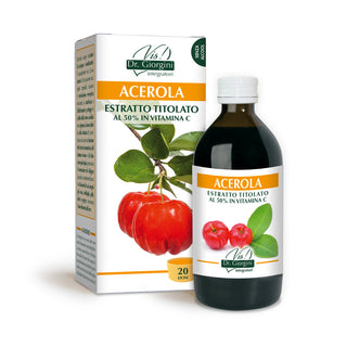 Dr Giorgini acerola titrated extract 200 ml non-alcoholic liquid