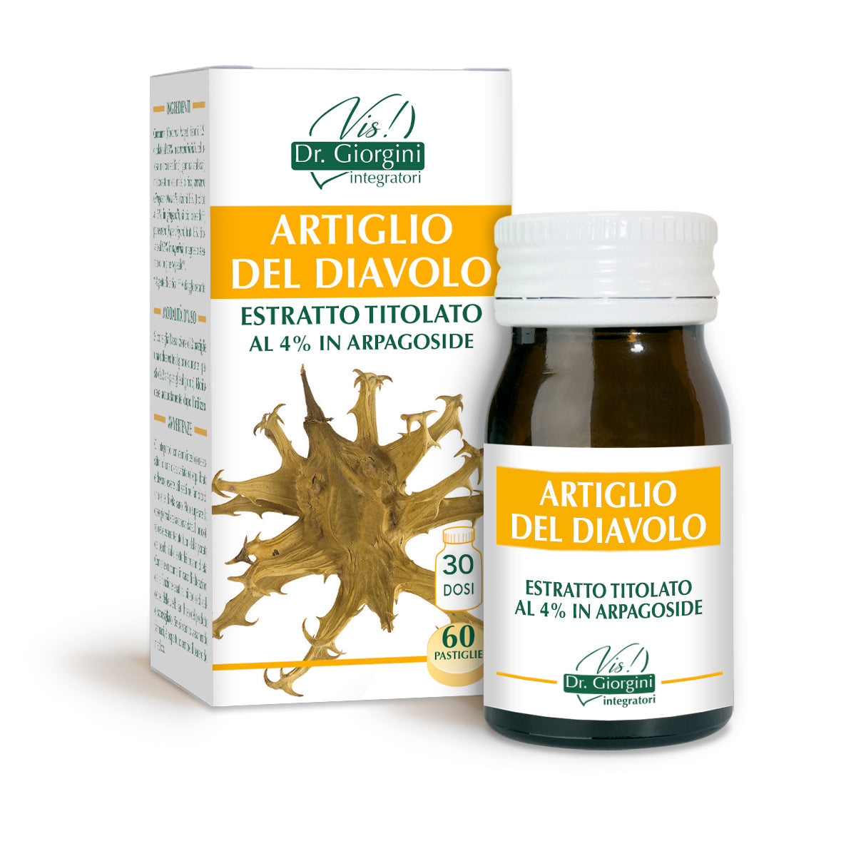 Dr Giorgini 魔鬼爪滴定提取物 60 片,500 毫克 - 30 克