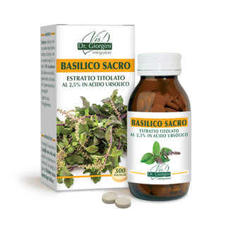 Dr Giorgini Basilico Sacro Estratto Titolato 90 G - Pastiglie Da 300 Mg
