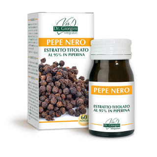 Dr Giorgini sort peber titreret ekstrakt 60 tabletter à 500 mg - 30 g