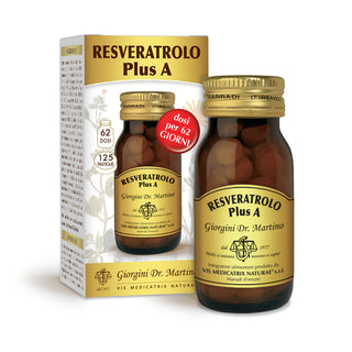 Dr Giorgini Resveratrol Plus A - 125 tablets of 400 mg - 50 gr