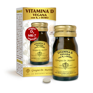 Dr Giorgini Vitamina D Vegana Con K2 E Boro 30 G - Pastiglie Da 500 Mg
