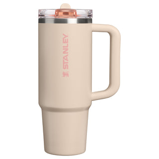 Stanley 1913 The Quencher Protour Flip Straw 600 ml Cream — Thermosfles van staal