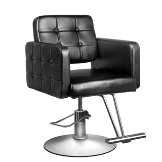 Silla de barbero System Capelli 90-1 negra