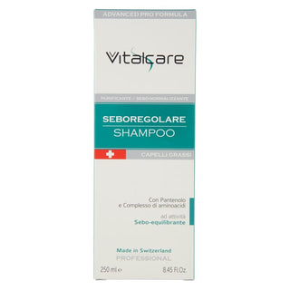 Vitalcare Shampoo Seboregolatore Capelli Grassi 250 ml — Shampoo