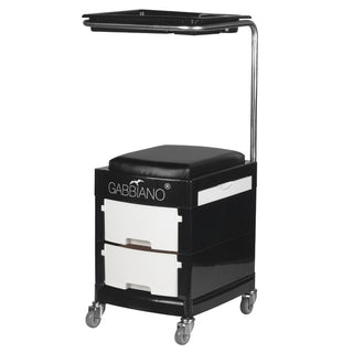 Activeshop Helper - Sgabello Per Pedicure 16 Plus Nero / Bianco