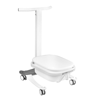 Activeshop Vassoio Per Pedicure Confortevole Su Ruote Con Funzione Di Sollevamento