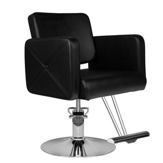 Silla de barbero negra con sistema capilar Hs99