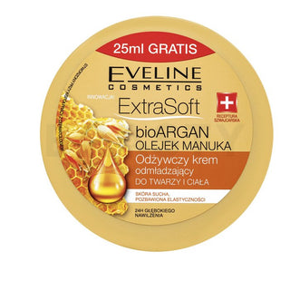 Crema viso e corpo Eveline Extra Soft BioARGAN Manuka Oil 175 ml
