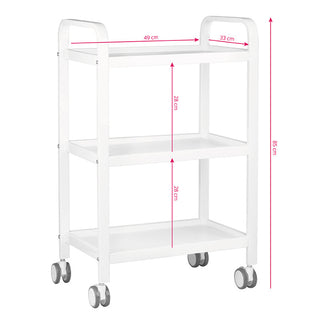 Activeshop Tavolo - Trolley Cosmetico Hs09 Bianco