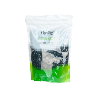 Depilflax 100 Cera Depilatoria Flessibile Con Un Basso Punto Di Fusione Perla Negra Nero 1000 G
