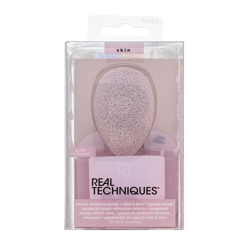 Real Techniques Чистящая губка и контейнер для губки