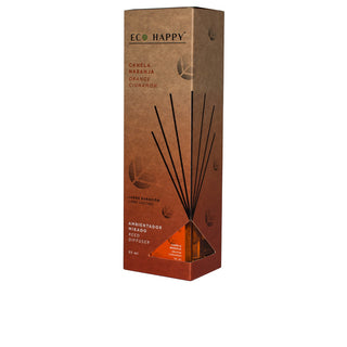 Eco Happy Deodorante per ambienti Mikado cannella e arancia 95 ml — Deodorante per ambienti