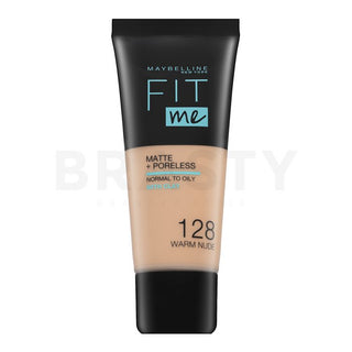 Fondotinta Maybelline Fit Me! Matte + Poreless 128 Warm Nude 30 ml