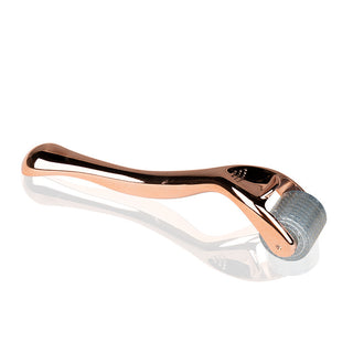 Activeshop Derma Roller Per Mesoterapia Oro Rosa 0,75 Mm 192 Aghi In Titanio