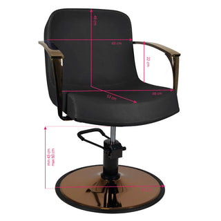 Gabbiano Styling Poltrona, Rame, Nero Bologna