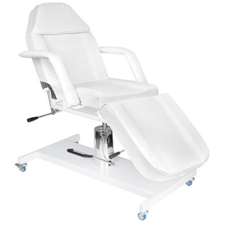 Scaun cosmetic Activeshop ID. Basic 210 Alb pe roți