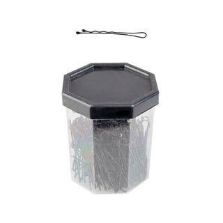 Holičské sponky do vlasů Activeshop E-62, 150 kusů, 4,9 cm, černé
