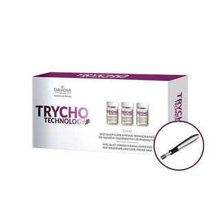 Spesialiserte forsterkningsampuller i Trycho Technology Farmona For svekket og håravfall 10 x 5 ml