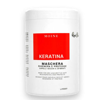 Moine Maschera Per Capelli Secchi E Sfibrati Con Keratina 1000 Ml