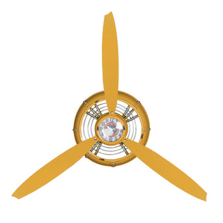 Activeshop Decorazione Orologio Giallo Elica