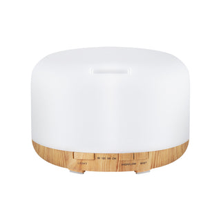 Activeshop Diffusore Di Aromi Spa Umidificatore D'Aria 03 Legno Chiaro 500Ml + Timer