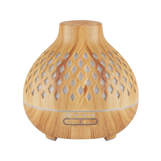 Activeshop Diffusore Di Aromi Spa Umidificatore D'Aria 10 Legno Chiaro 400Ml + Timer
