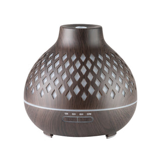 Activeshop Diffusore Di Aromi Umidificatore D'Aria Spa 10 Legno Scuro 400Ml + Timer